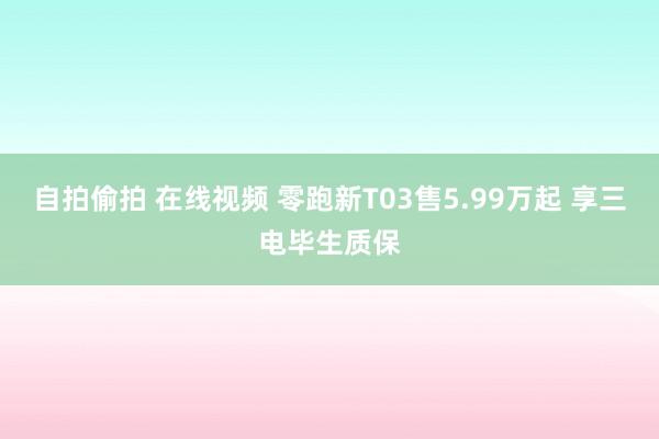 自拍偷拍 在线视频 零跑新T03售5.99万起 享三电毕生质保