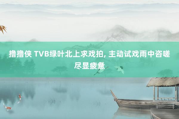 撸撸侠 TVB绿叶北上求戏拍, 主动试戏雨中咨嗟尽显疲惫