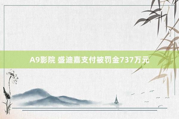 A9影院 盛迪嘉支付被罚金737万元